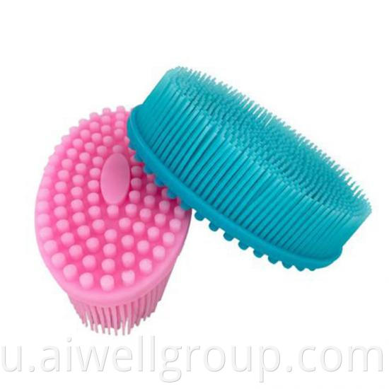 Baby Shower Brush Silicone Massage Wash